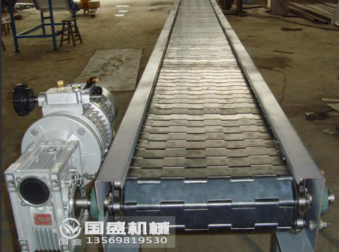 不銹鋼材質板鏈傳動帶輸送機 不銹鋼材質板鏈傳動帶輸送機