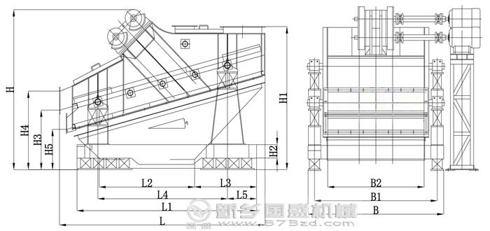 高效重型振動(dòng)篩結(jié)構(gòu) 高效重型振動(dòng)篩結(jié)構(gòu)